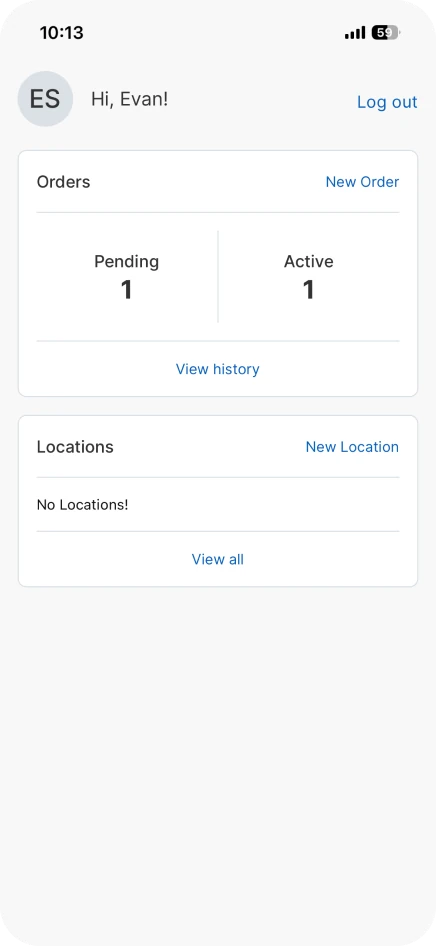 Triple P Disposal iPhone app account overview